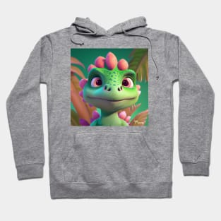 Baby Dinosaur Dino Bambino - Flora Hoodie